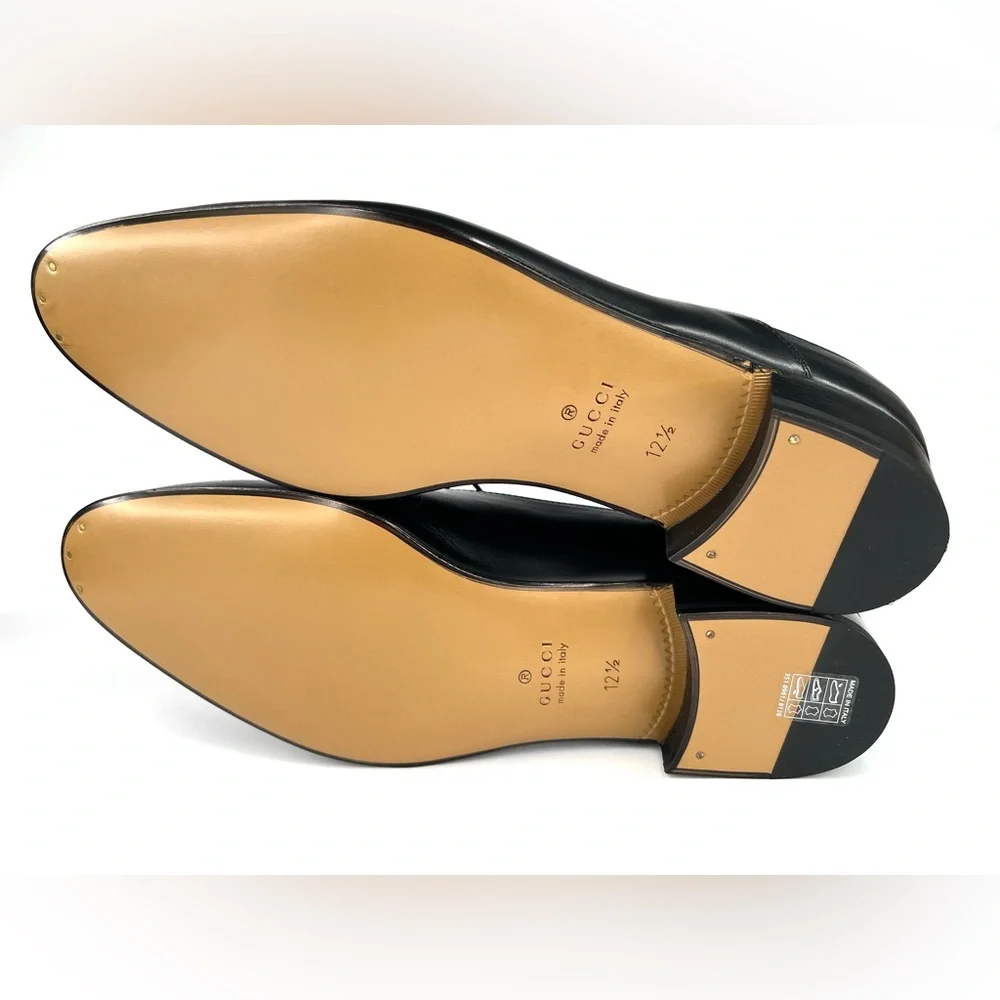 Gucci Adel Oxford Leather GG Logo Lace-up Loafers UK 12.5 - US 13 - EU 46.5 - Picture 7 of 11